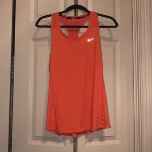 Neon peach Nike running tank top!